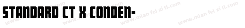 Standard CT X Conden字体转换
